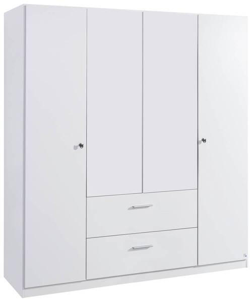 DREHTÜRENSCHRANK  in Weiß  - Weiß, Basics, Holzwerkstoff (181/197/54cm) - Xora