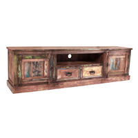 LOWBOARD  200/55/40 cm 2 Schublade(n)  - Multicolor/Schwarz, Design, Holz/Metall (200/55/40cm) - MID.YOU