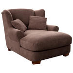 XXL-SESSEL - Taupe, ROMANTIK / LANDHAUS, Holz/Textil (120/101/142cm) - Cantus