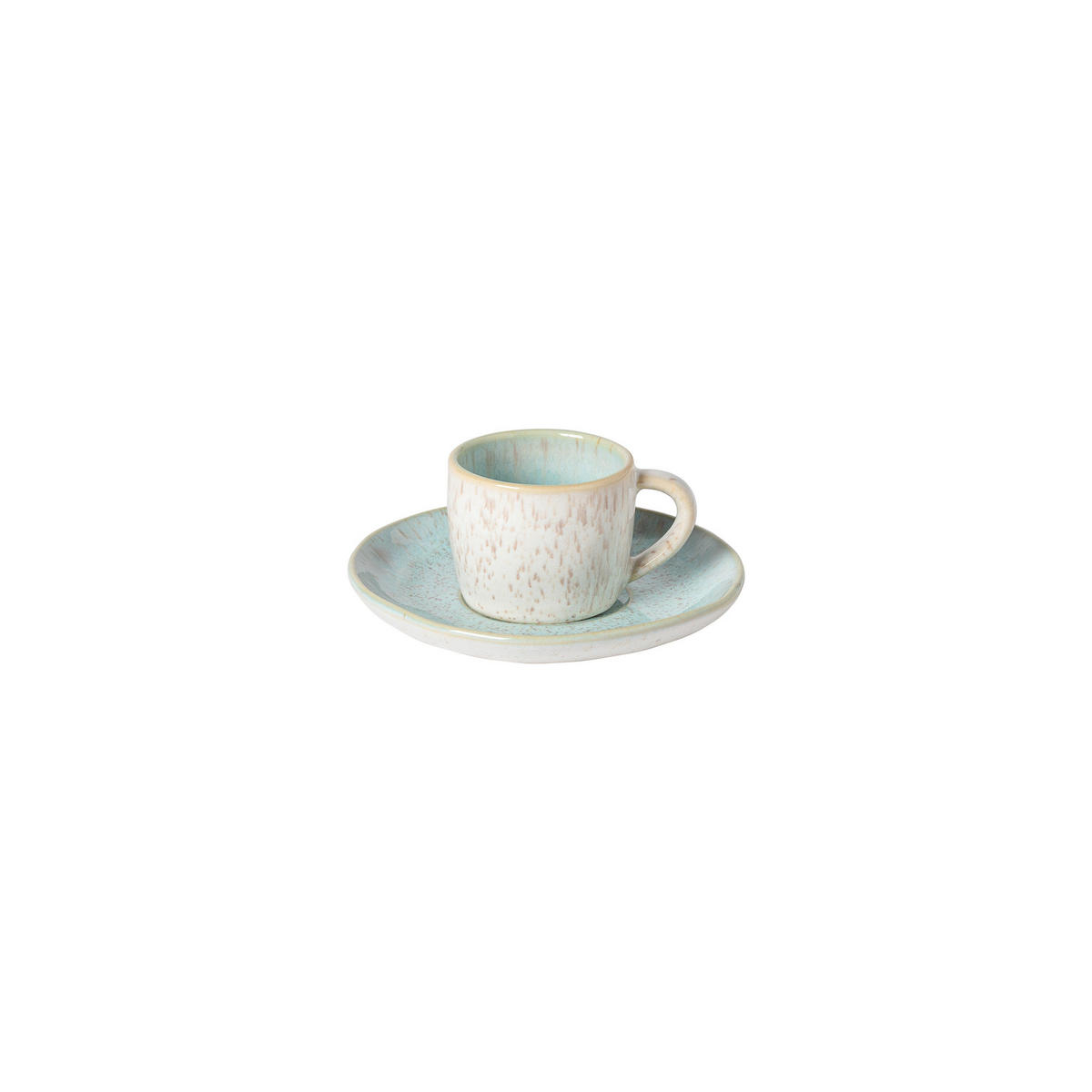 ESPRESSOTASSE 6ER SET EIVISSA  - Pastellblau/Creme, Basics, Keramik (0.07l) - Costa Nova