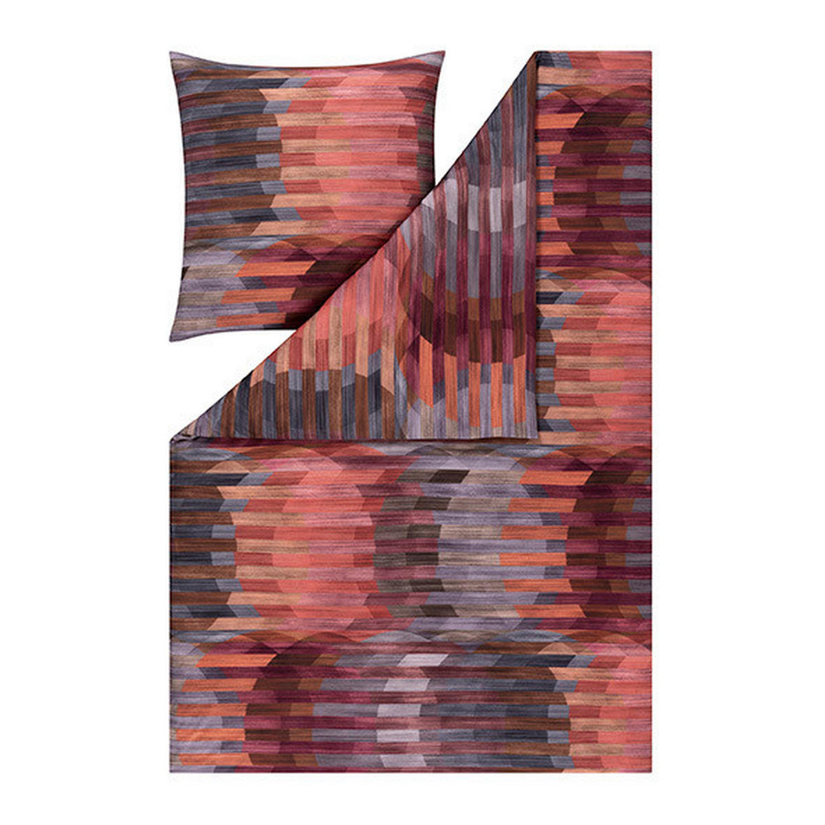 POVLEČENÍ, interlock jersey, červená, 140/200 cm - červená, Basics, textil (140/200cm) - Estella