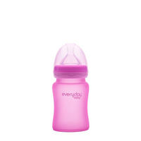 DJEČJA BOCA  150 ml     - pink, Basics, staklo (6,5/6,7/17,9cm) - Everyday Baby