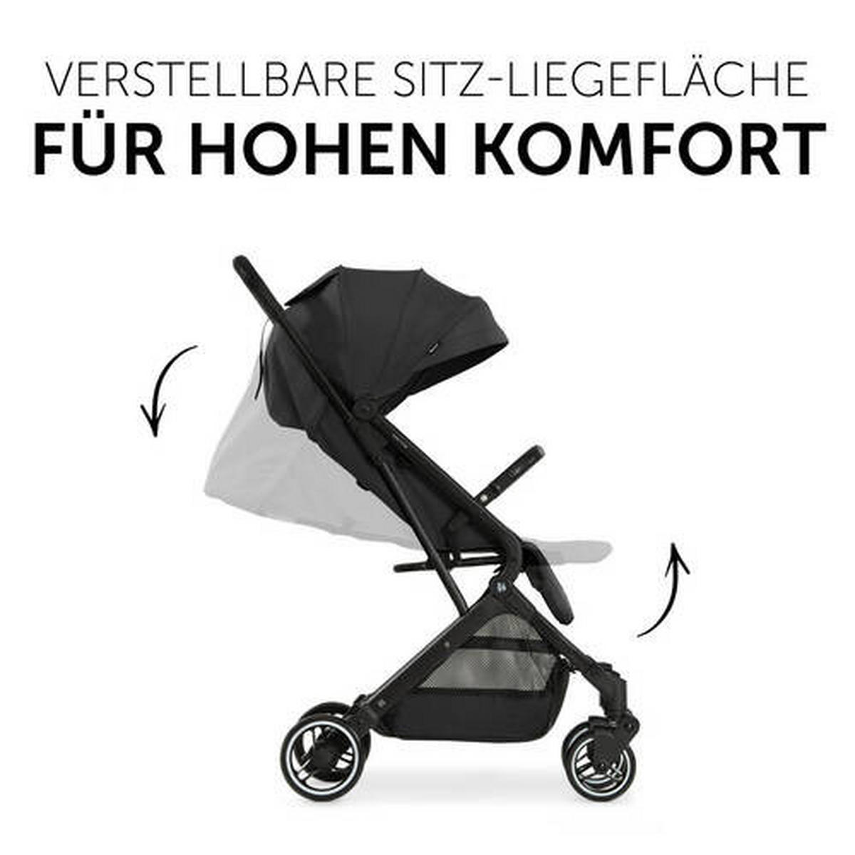 BUGGY Travel N Care  - Schwarz, Basics, Metall (86/50/104cm) - Hauck