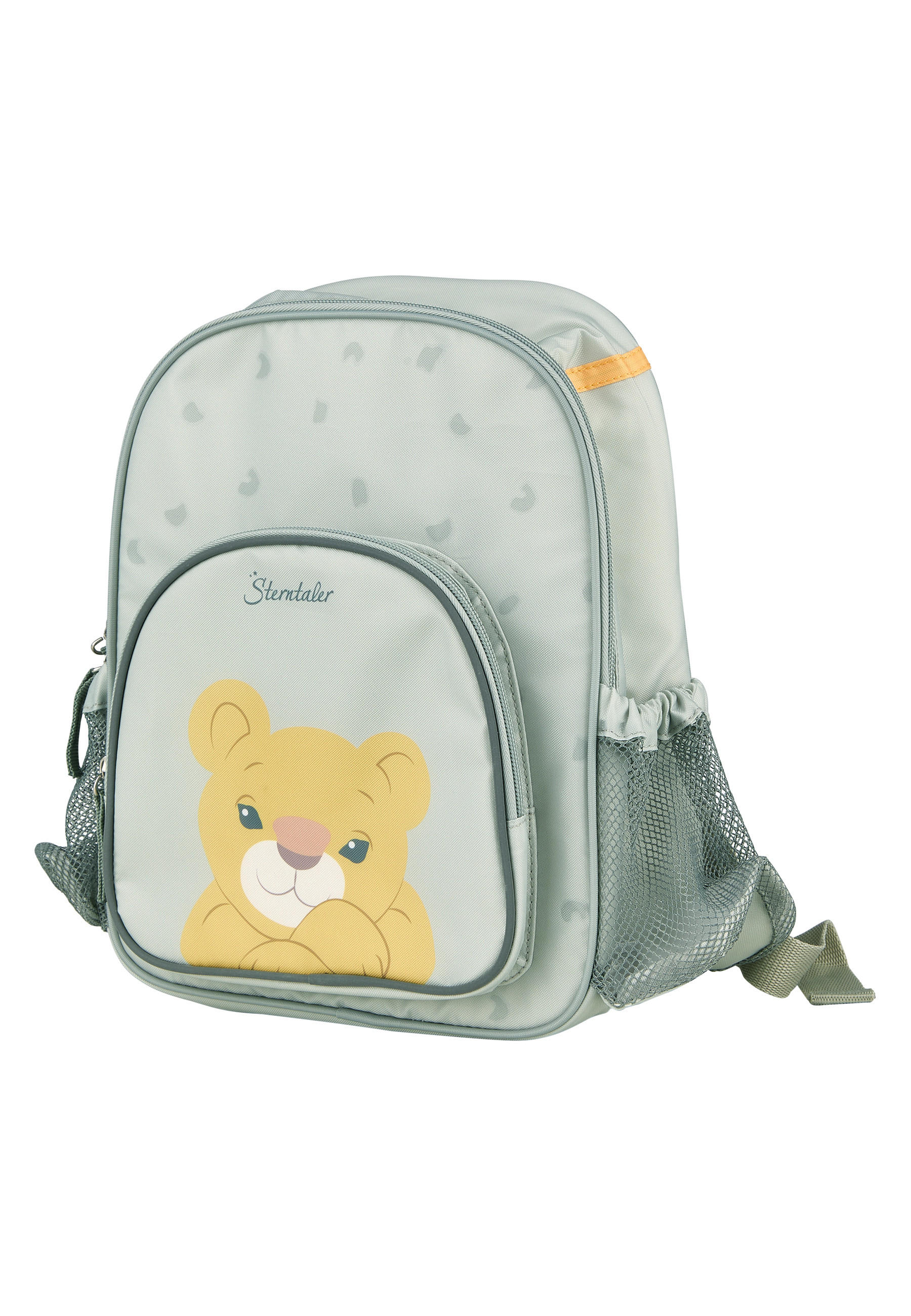 KINDERRUCKSACK Löwe Leo  - Mintgrau, Basics, Textil (30/24/10cm) - Sterntaler