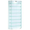 VITRINE in Weiss  - Weiss/Transparent, Design, Glas/Holzwerkstoff (83/114/17cm) - MID.YOU