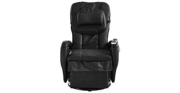 MASSAGESESSEL in Leder Schwarz - Schwarz, Design, Leder (80/117/114cm) - Cantus