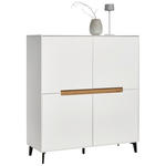 HIGHBOARD 118/130/40 cm  - Eichefarben/Schwarz, MODERN, Holzwerkstoff/Metall (118/130/40cm) - Novel