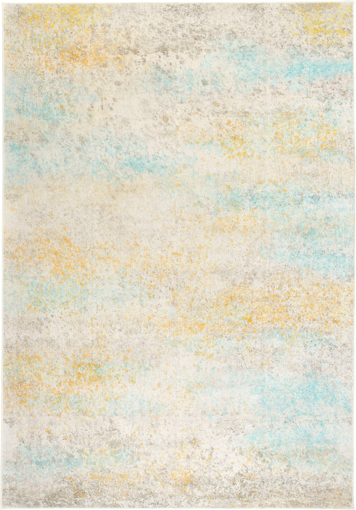 VINTAGE-TEPPICH 200/290 cm ONDEA FIORALYS Türkis, Hellgelb, Greige  - Türkis/Greige, Design, Kunststoff/Textil (200/290cm) - Lindorug