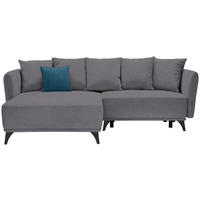 ECKSOFA in Chenille Dunkelgrau  172/255 cm  - Blau/Dunkelgrau, LIFESTYLE, Textil/Metall (172/255cm) - Carryhome