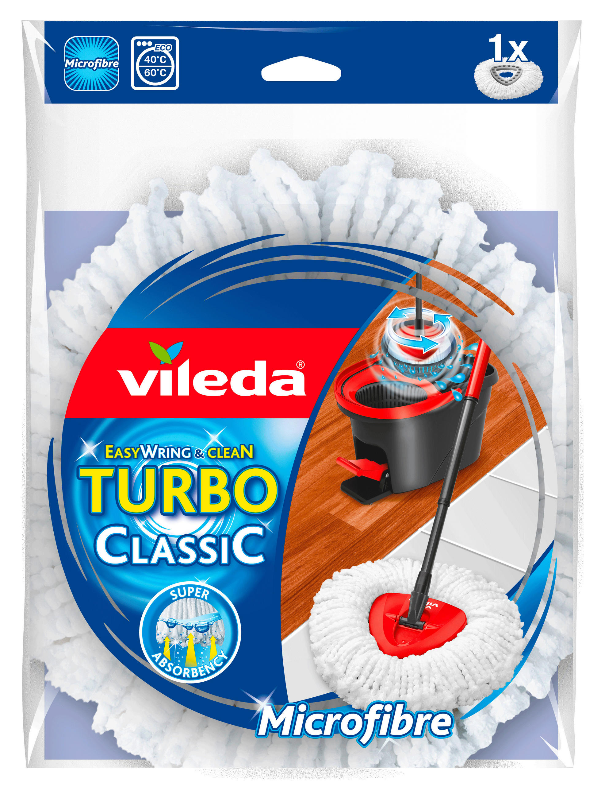 FELMOSÓHUZAT - Konventionell, műanyag/textil - Vileda