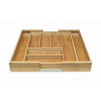 PRÍBORNÍK DO ZÁSUVKY, drevo, 35-58/43/6 cm - prírodná farba, Basics, drevo (35-58/43/6cm) - Homeware