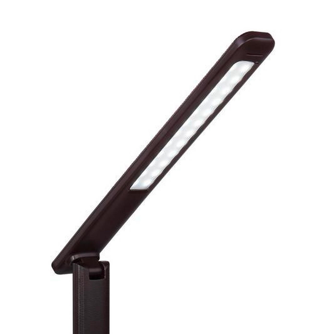 LED-SVETILKA ZA PISALNO MIZO  Tanna   31/14/59,5 cm          - barve kroma/temno rjava, Basics, umetna masa (31/14/59,5cm) - Globo