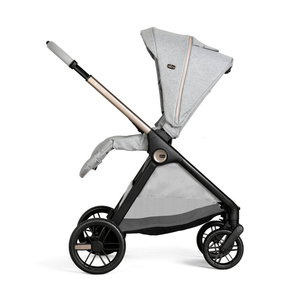 KINDERWAGEN  Bellagio  Lunar Rock  - Grau, Basics, Metall (55/82/97-106cm) - Chicco