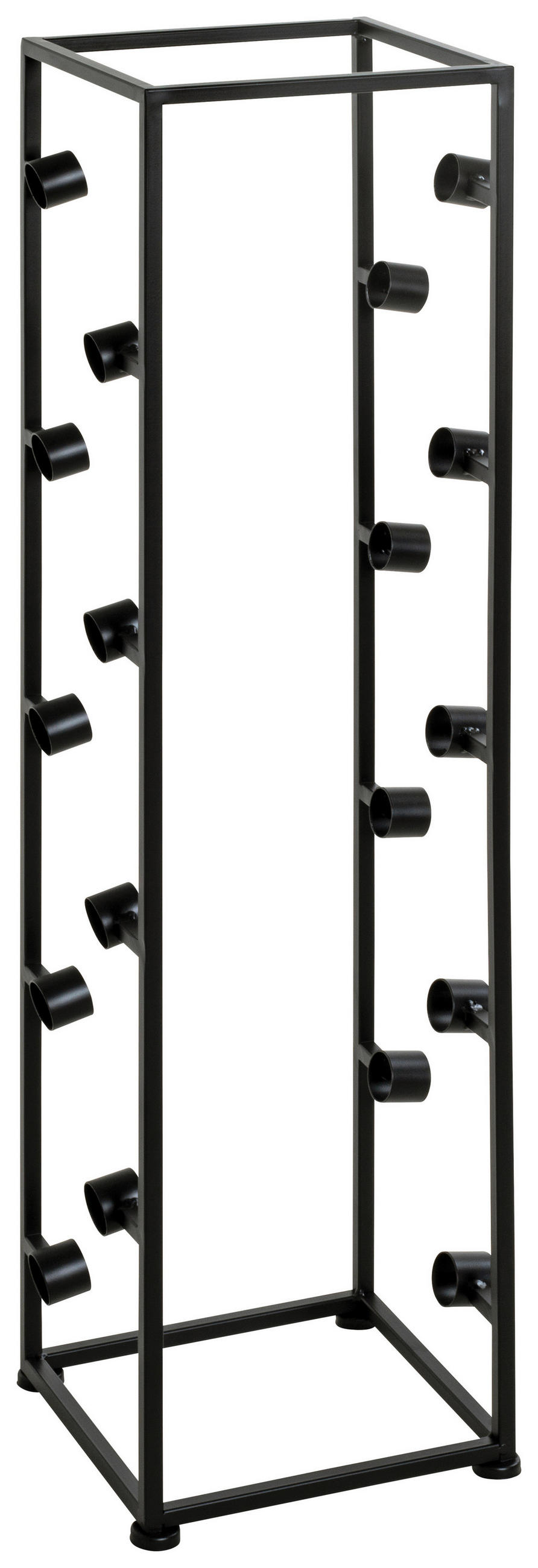 WEINREGAL  - Schwarz, Design, Kunststoff/Metall (26/104/24cm)