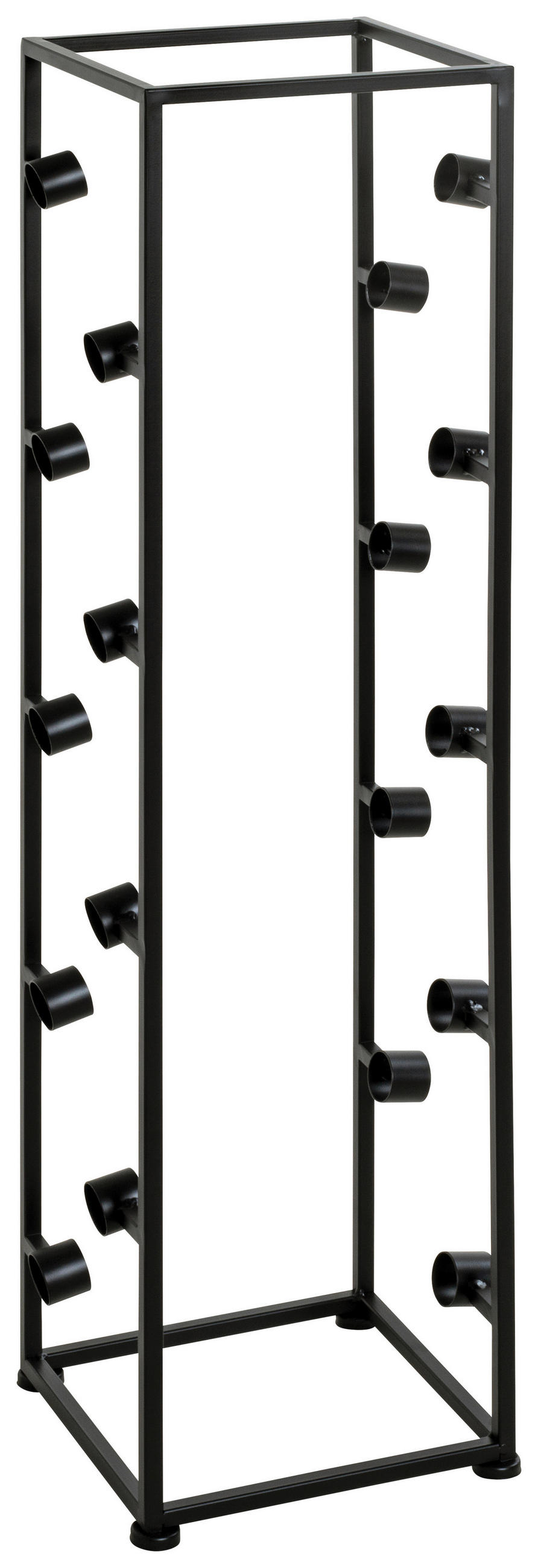 WEINREGAL 26/104/24 cm  - Schwarz, Design, Kunststoff/Metall (26/104/24cm)