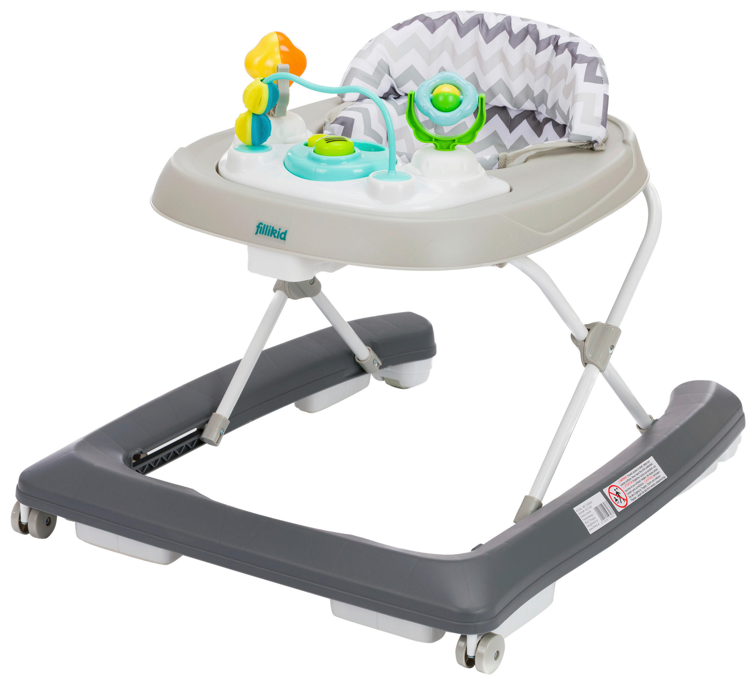 LAUFLERNHILFE  - Grau, Basics, Kunststoff/Textil (62/53/65cm) - Fillikid