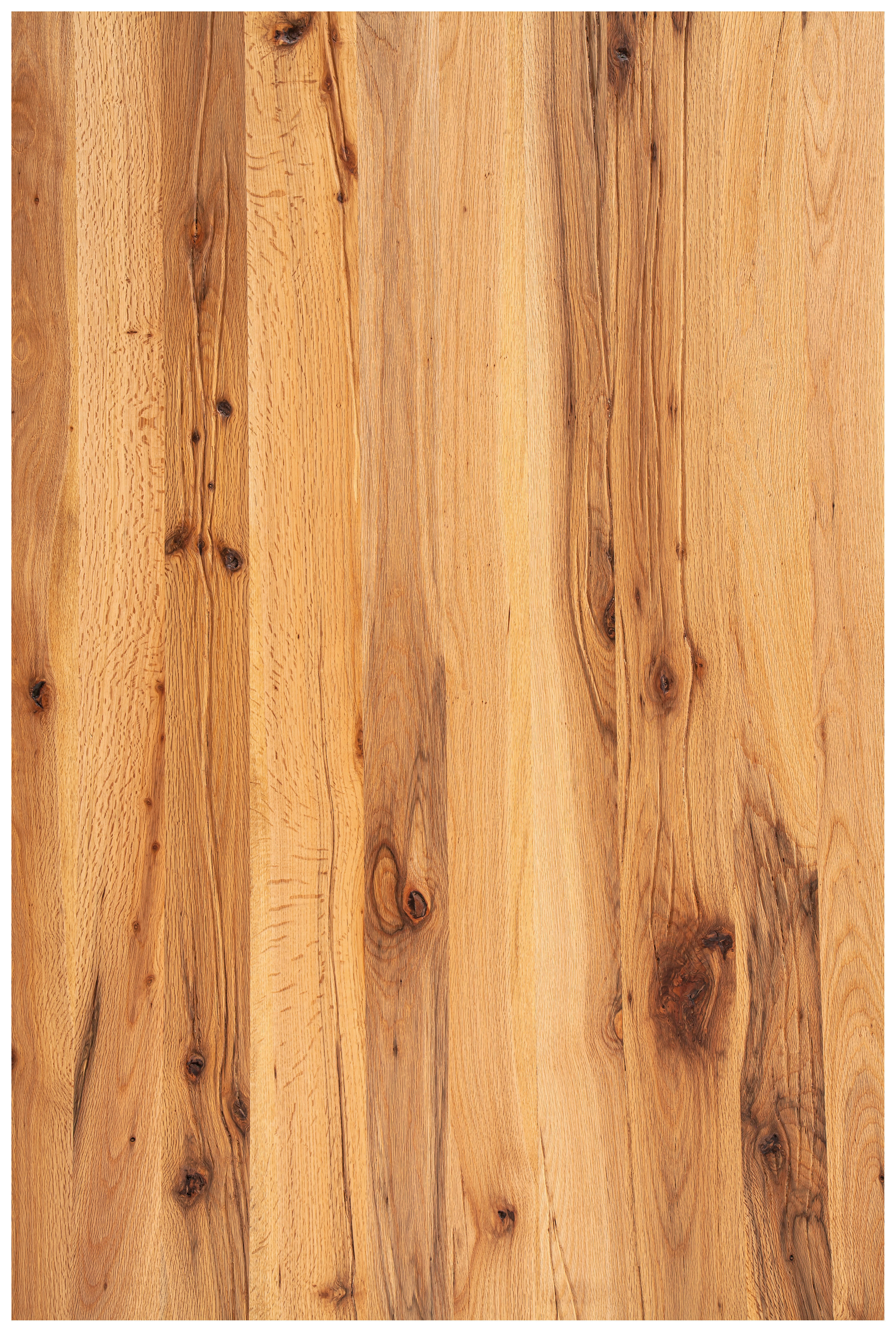 TISCHPLATTE - Trapez Kante 210/100/6 cm Wildeiche massiv Holz Wildeiche  - Wildeiche, Design, Holz (210/100/6cm) - Waldwelt