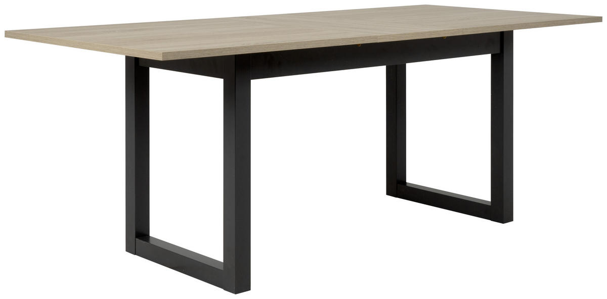 JEDILNA MIZA, hrast sonoma  - hrast sonoma/antracit, Natur, leseni material (160/90/75cm) - MID.YOU