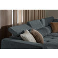 ECKSOFA in Chenille Grau  284/205 cm  - Schwarz/Grau, Design, Kunststoff/Textil (284/205cm) - Xora