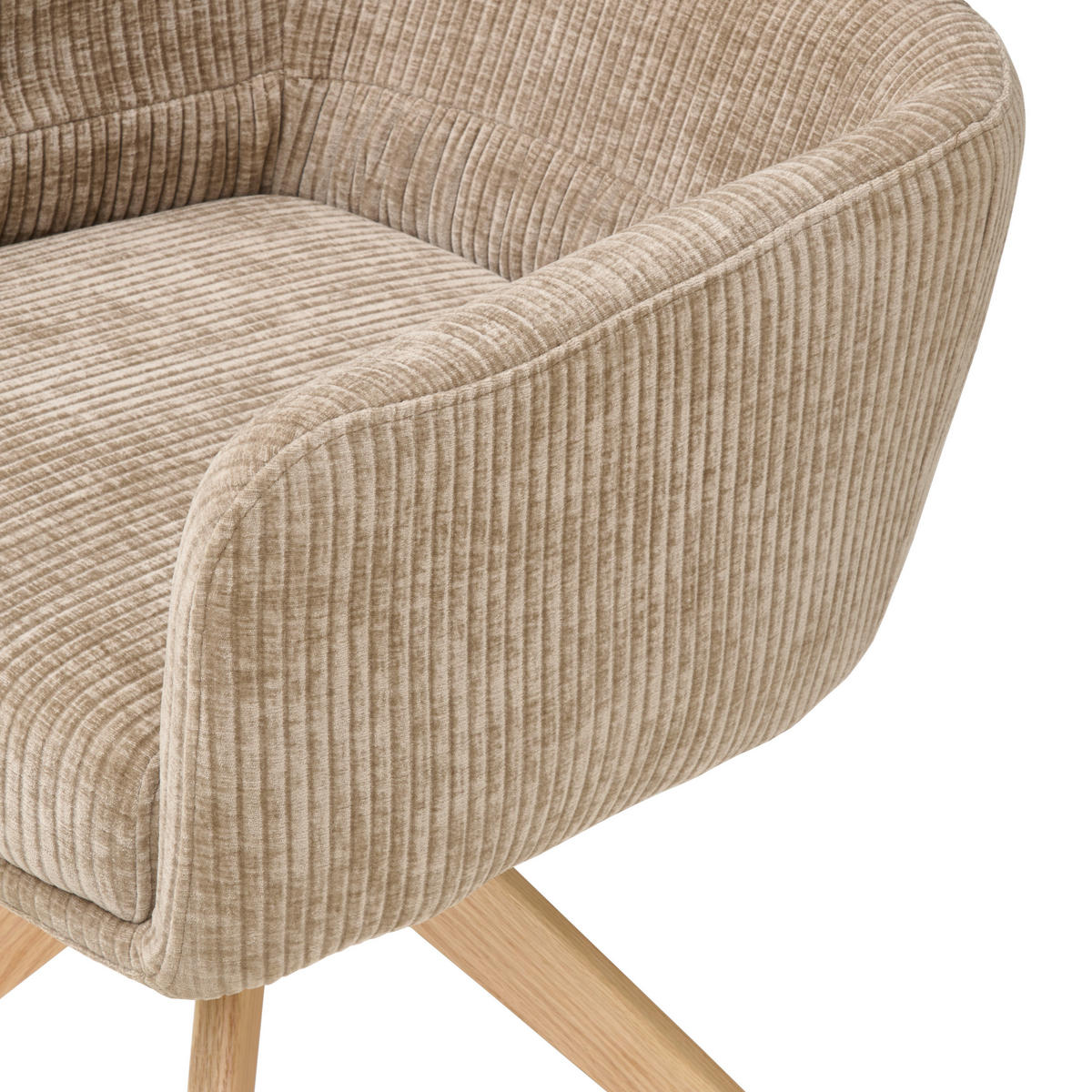 ARMLEHNSTUHL in Holz, Metall, Textil Beige  - Beige/Naturfarben, KONVENTIONELL, Holz/Textil (60/90/69cm) - Livetastic