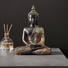 BUDDHA - Goldfarben/Braun, LIFESTYLE, Kunststoff (32/45/20cm) - Ambia Home