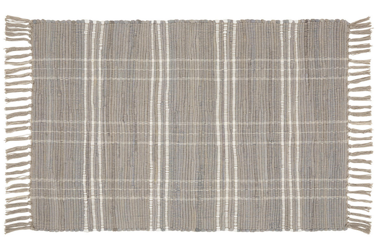 RUČNE TKANÝ KOBEREC, 60/90 cm, sivá - sivá, Basics, textil (60/90cm) - Boxxx