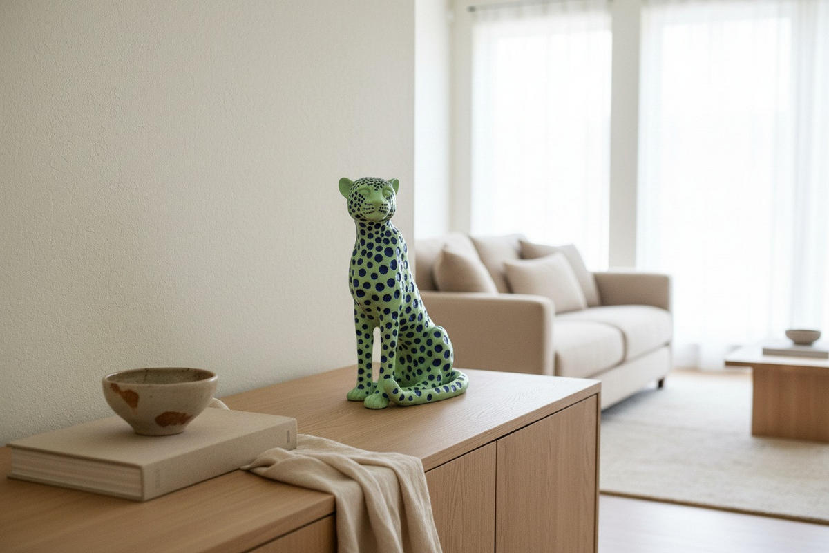 DEKOLEOPARD - Grün, Basics, Kunststoff (10,5/26/19cm)