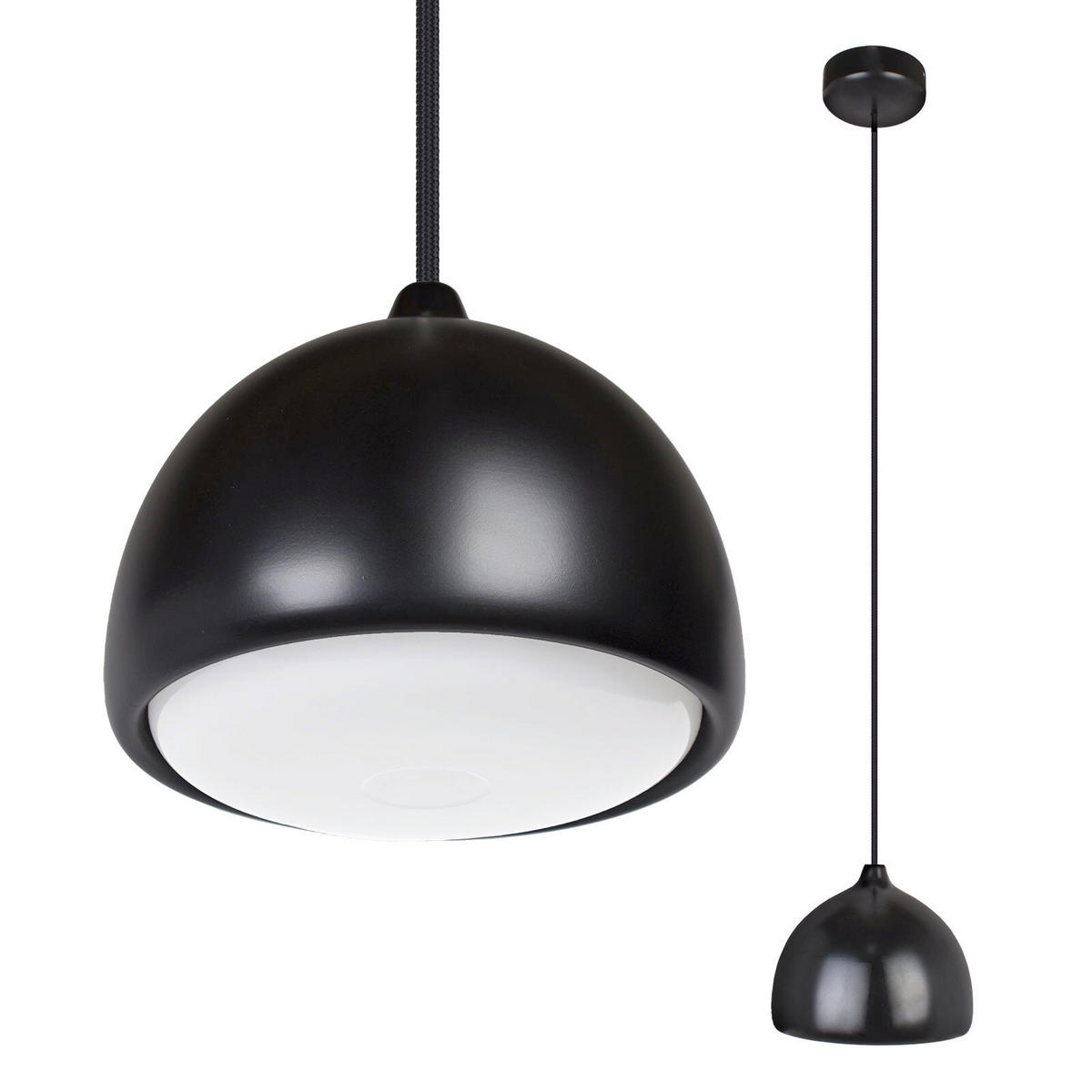 HÄNGELEUCHTE Acorn 17,5/90-140 cm  - Schwarz, Design, Holz (17,5/90-140cm)