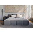POLSTERBETT Lattenrost, Bettkasten Dunkelgrau 160/200 cm  - Dunkelgrau/Schwarz, Design, Holz/Textil (160/200cm) - Carryhome