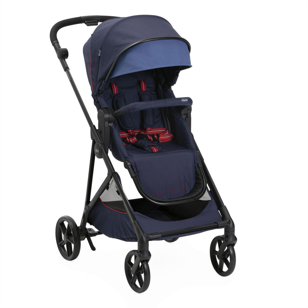 BUGGY SEETY  - Blau/Schwarz, Basics, Textil/Metall (55/73/99-110cm) - Chicco