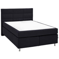 BOXSPRINGBETT 140/200 cm  in Graphitfarben  - Alufarben/Graphitfarben, KONVENTIONELL, Textil/Metall (140/200cm) - Dieter Knoll
