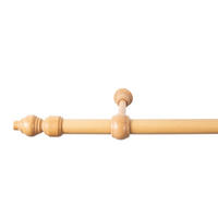 SET ZA DROG ZA ZAVESE   160 cm  naravne barve  - naravne barve, Konvencionalno, les (160cm)