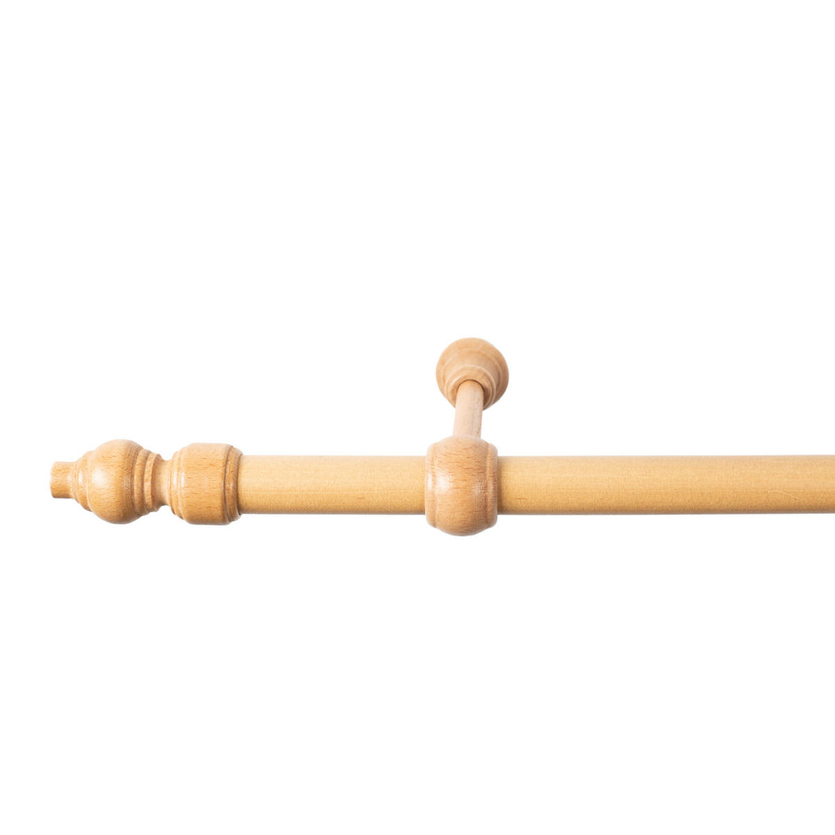 SET ZA DROG ZA ZAVESE   160 cm  naravne barve  - naravne barve, Konvencionalno, les (160cm)