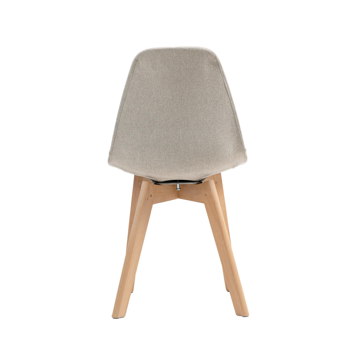 STUHL-SET 4 Stück  in Edelstahl  - Beige, MODERN, Holz/Kunststoff (47/83/53cm) - MID.YOU