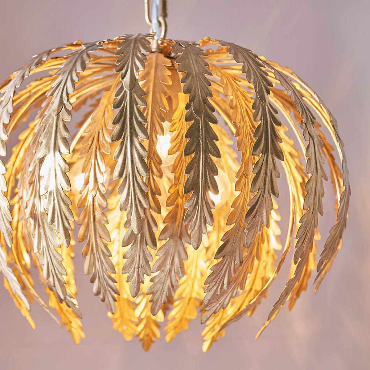 PENDELLEUCHTE 45/140.5 cm  - Goldfarben, Design, Metall (45/140.5cm) - ENDON