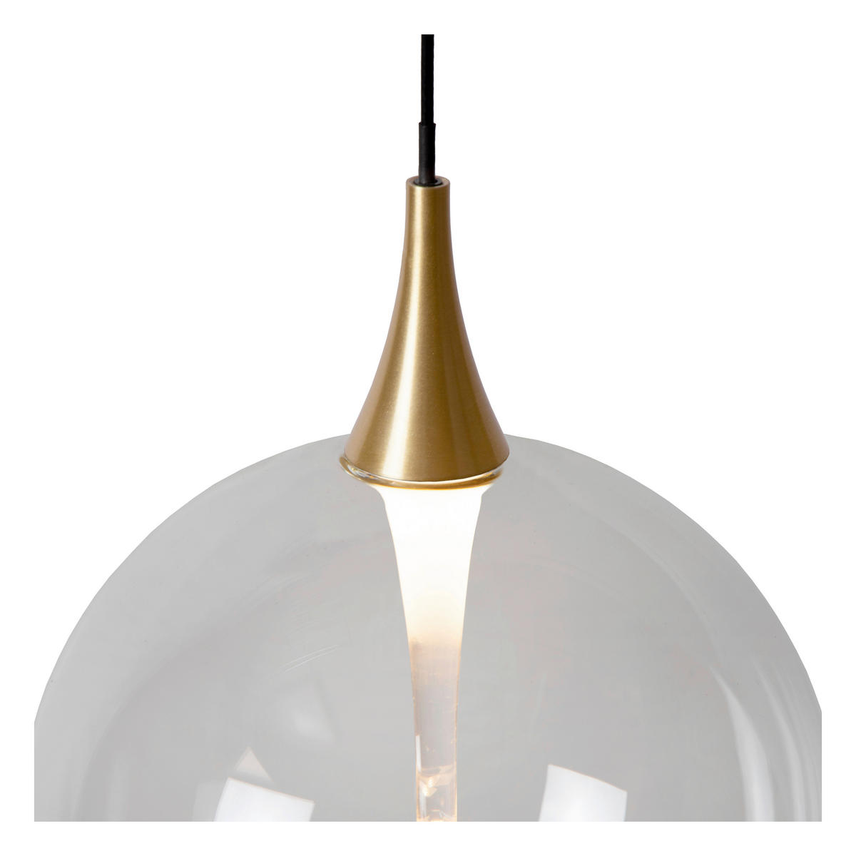 LED-HÄNGELEUCHTE GISELA 61/61/61 cm  - Transparent, Design, Glas (61/61/61cm) - Lucide