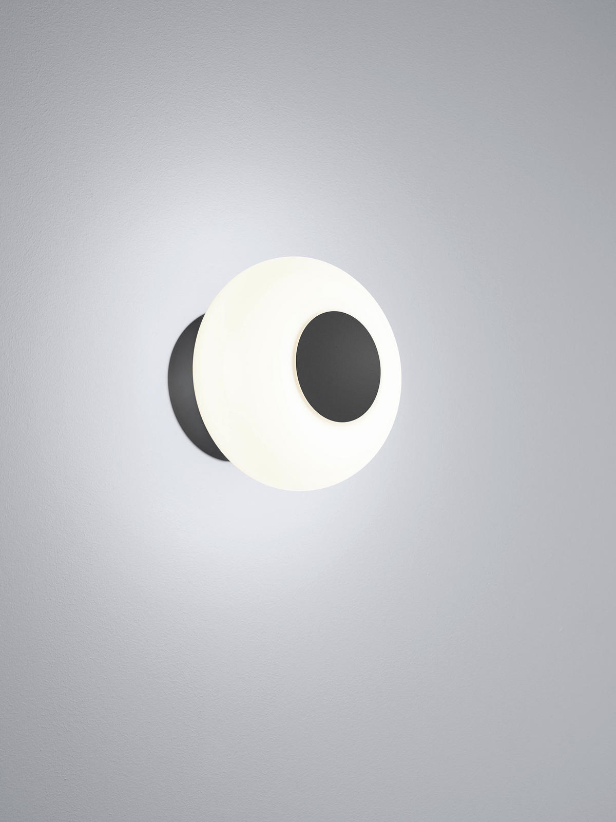 LED-WANDLEUCHTE Sapo 20/14.5 cm   - Schwarz, Design, Glas/Metall (20/14.5cm) - Helestra
