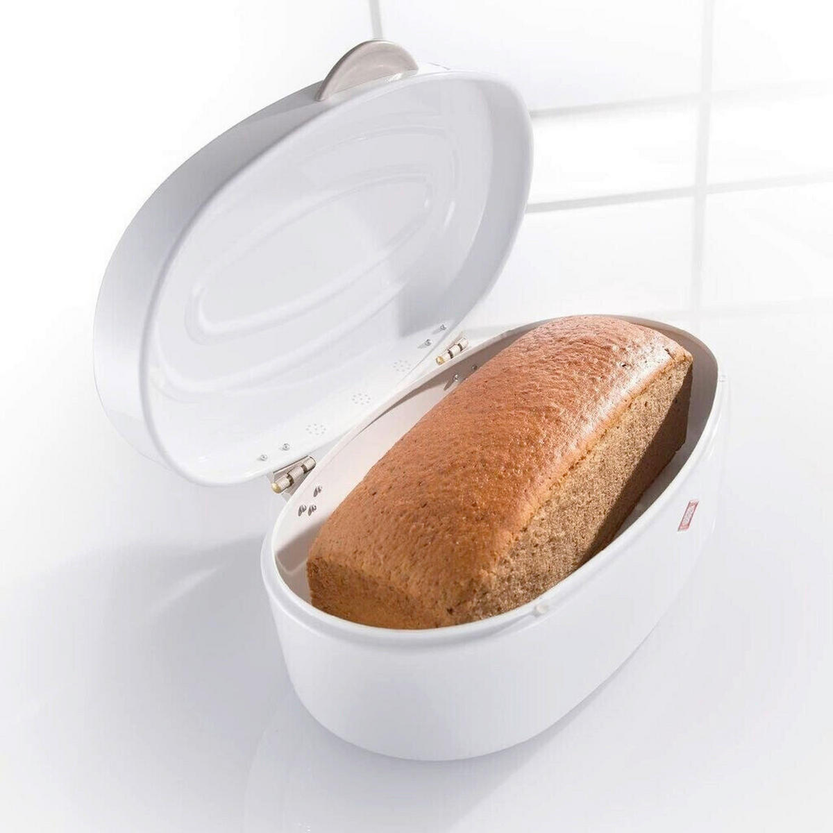 BROTKASTEN - Weiß, KONVENTIONELL, Metall (22,5/13,6/10cm) - Wesco