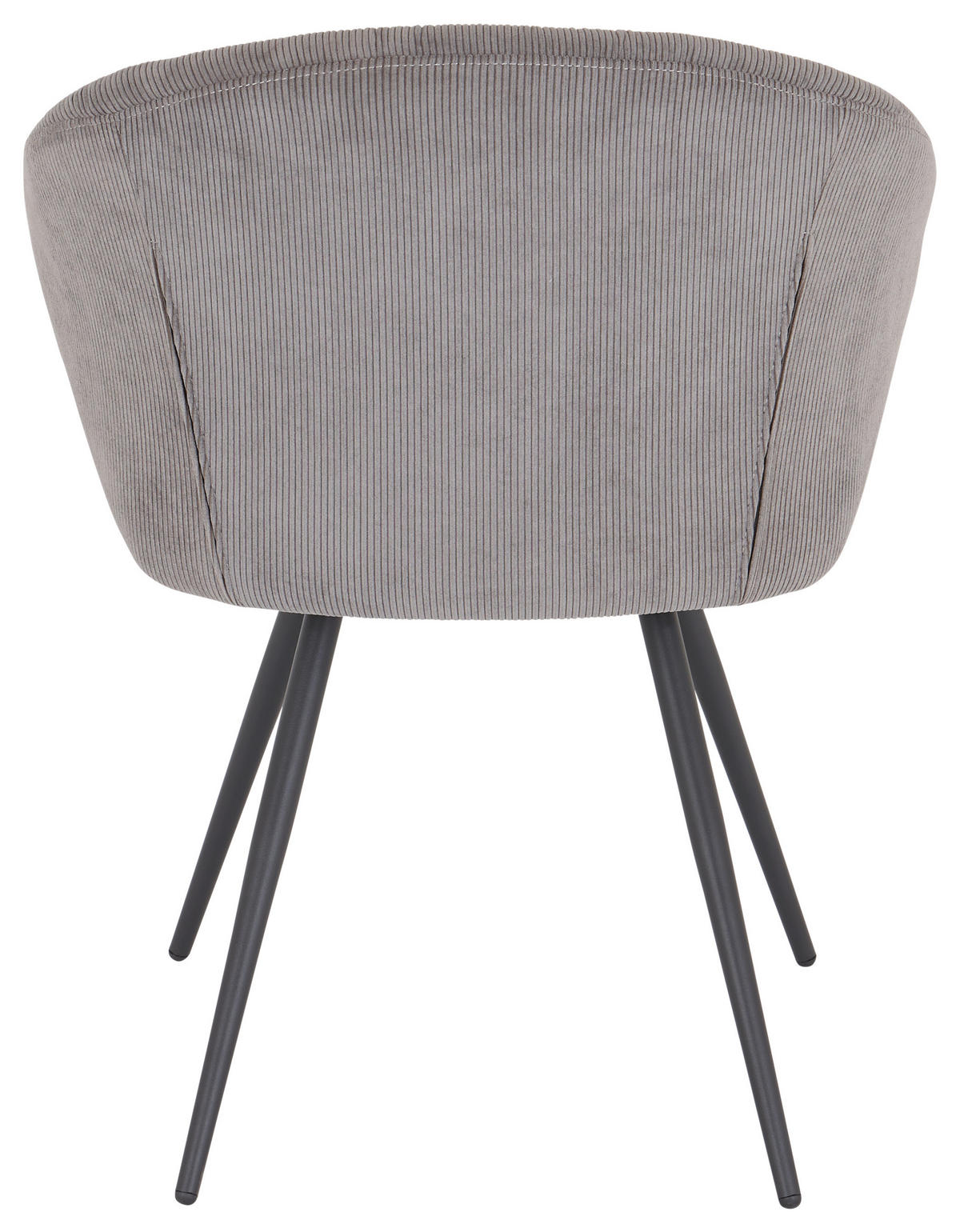 STUHL Struktur Grau  - Schwarz/Grau, MODERN, Textil/Metall (57/80,5/62cm) - MID.YOU