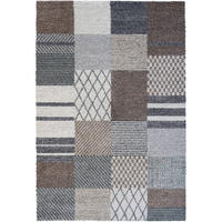 WEBTEPPICH 80/150 cm Mehari Creme, Grau, Grün  - Creme/Grau, KONVENTIONELL, Kunststoff/Textil (80/150cm) - Novel