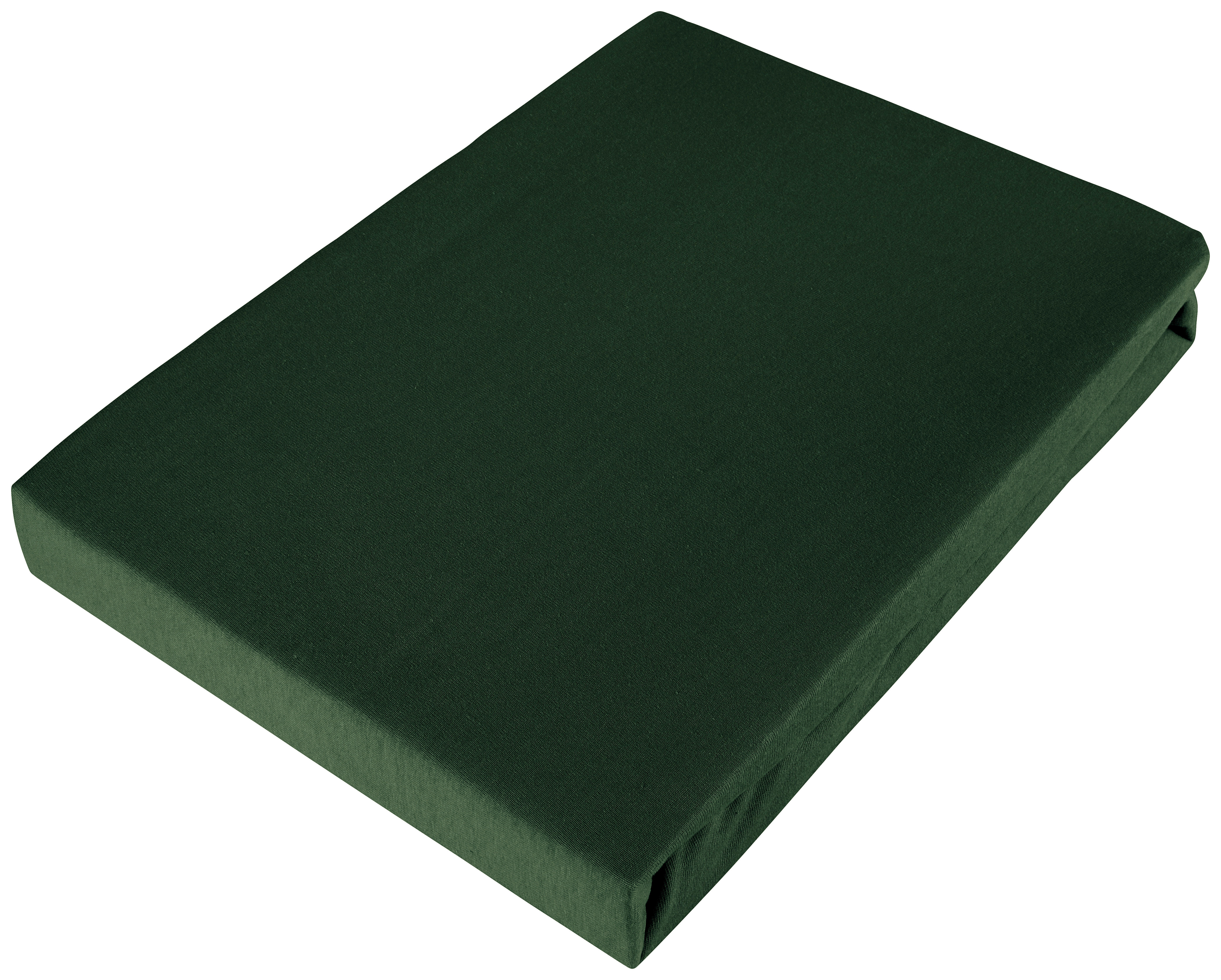 ELASTICKÉ PROSTĚRADLO, biber, tmavě zelená, 100/200 cm - tmavě zelená, Konvenční, textil (100/200cm) - Esposa