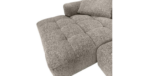 ECKSOFA Braun  inkl. Zierkissen, Rückenkissen, Rücken echt  - Schwarz/Braun, KONVENTIONELL, Kunststoff/Textil (170/276cm) - Carryhome