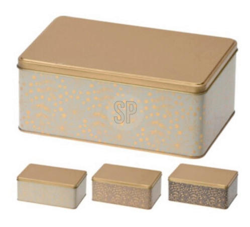 KUTIJA SA POKLOPCEM  20/13,5/8 cm       - višebojna, Osnovno, metal (20/13,5/8cm)