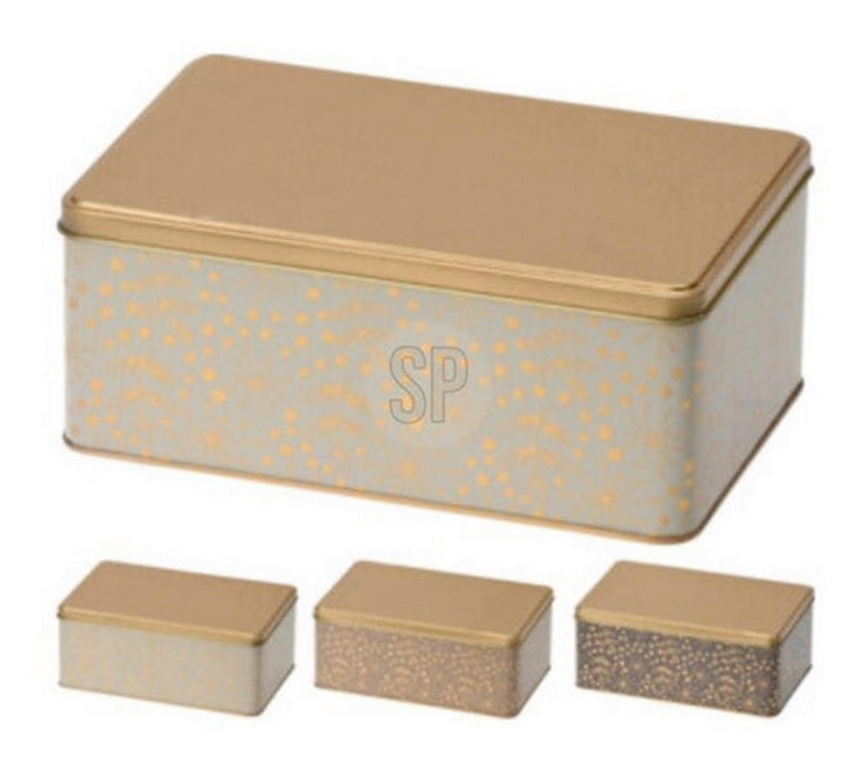 KUTIJA SA POKLOPCEM  20/13,5/8 cm       - višebojna, Osnovno, metal (20/13,5/8cm)