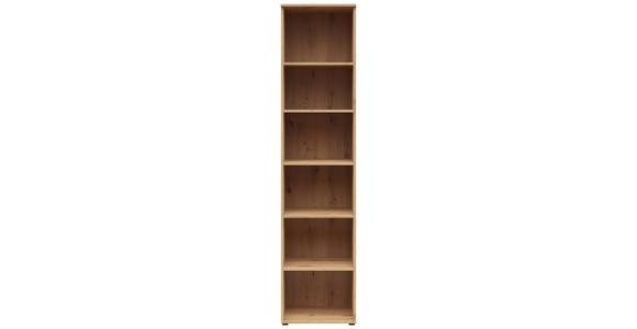 REGAL Eiche Artisan - Anthrazit/Eiche Artisan, MODERN, Holzwerkstoff/Kunststoff (45/195/40cm) - Carryhome