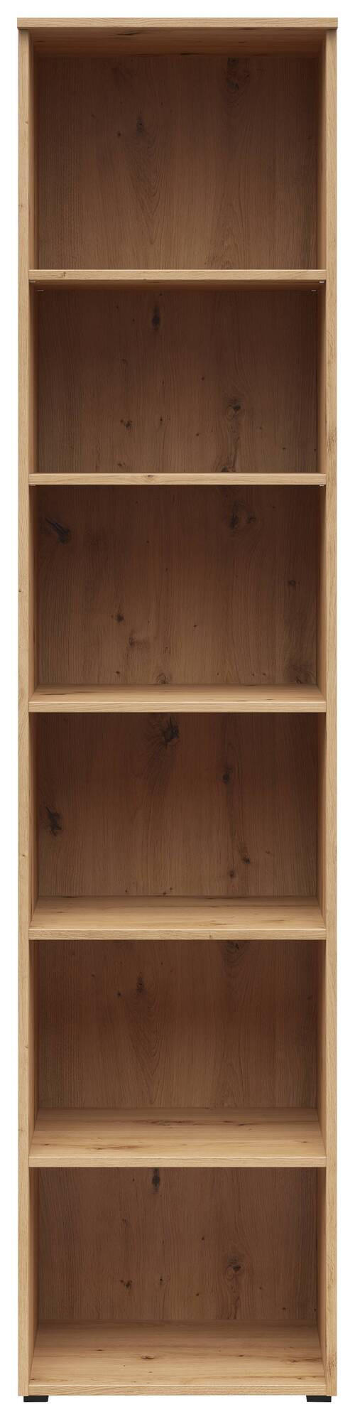 OTVORENA POLICA hrast artisan  - antracit/hrast artisan, Moderno, pločasti materijal/plastika (45/195/40cm) - Carryhome
