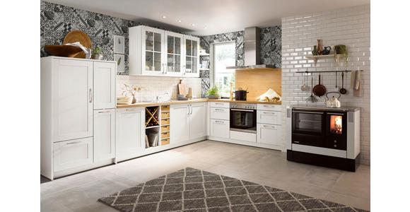 EINBAUKÜCHE - Weiß, LIFESTYLE, Holzwerkstoff - Novel