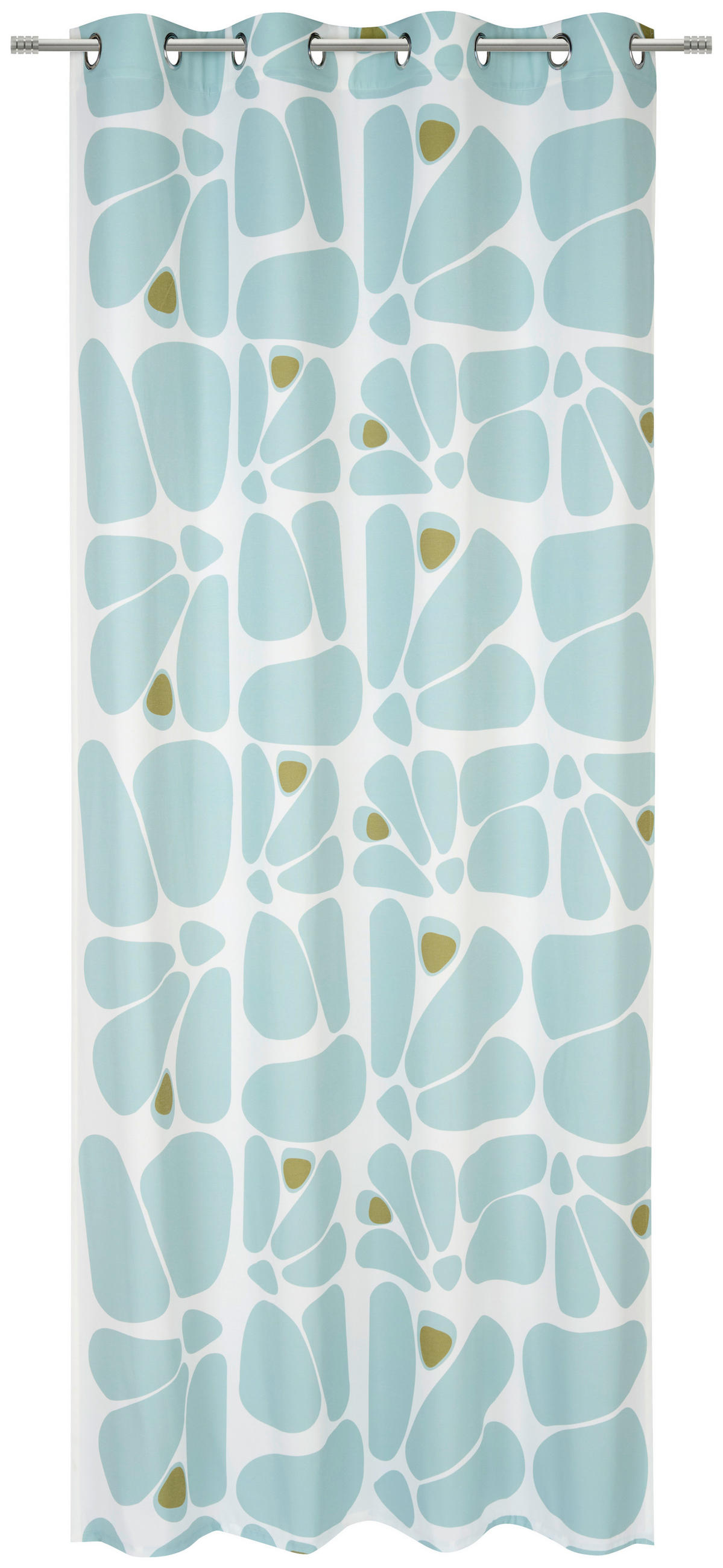 ÖSENVORHANG blickdicht  - Salbeigrün, Design, Textil (140/245cm) - Esposa