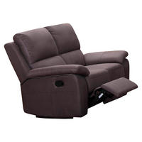 Canapea Cu 2 Locuri, lemn, textil, maro - maro, Basics, lemn/textil (149/95/99cm) - Cantus