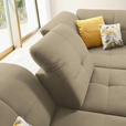 ECKSOFA in Chenille Beige  310/240 cm  - Beige/Schwarz, Design, Textil/Metall (310/240cm) - Xora